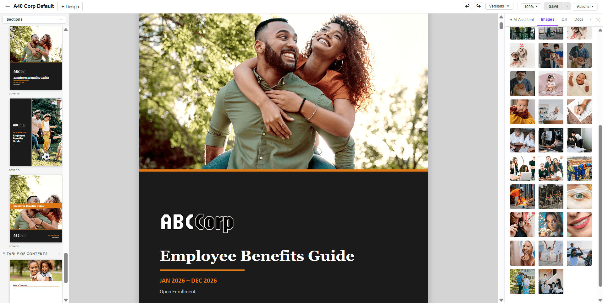 AI-powered benefit guide builder